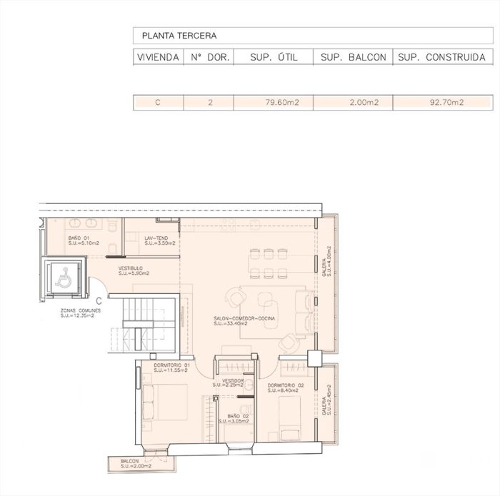 VENTA PISO CORUÑA OBRA NUEVA - 20